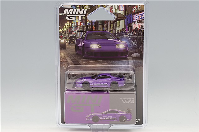 TOP SECRET GT-R R34 & スープラA80 ミニカーセット 1/64 Toyota スープラ (A80) GT-300 Top Secret Gold(右ハンドル