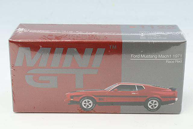 TSM ミニGT 1/64 フォード マスタング マッハ1 1971 グラバーブルー 左