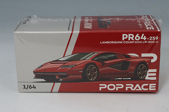 POP RACE 1/64 ランボルギーニ カウンタック LP800-4 ブルーハル