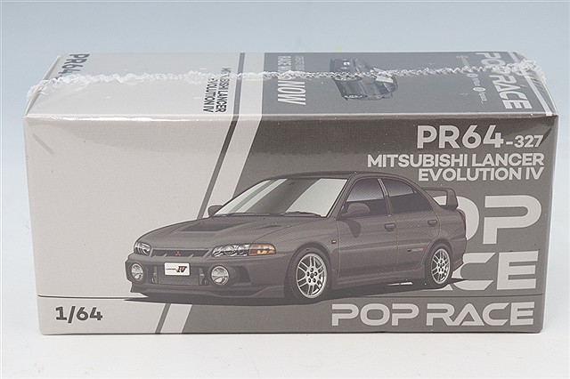POP RACE 1/64 三菱 ランサー エボリューション IV ピレニーズブラック