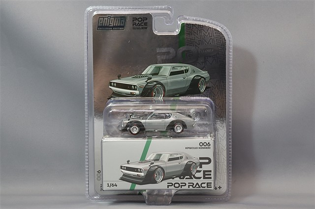 チェイス本日限定価格POPRACE 1/64 スカイラインGTR ケンメリ希少品 POPRACE x Enigma チェイス 1/64スカイラインGTR ケンメリ