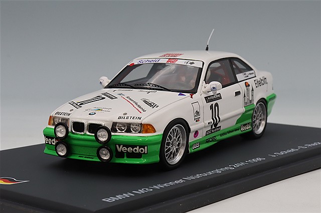 スパーク 1/43 BMW E30 M3 1987 ニュル24H 4位 #72 D.クエスター/M
