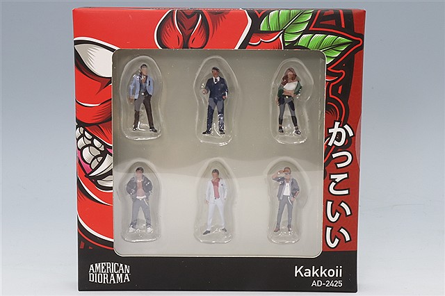 アメリカンジオラマ 1/64 フィギュア フォトグラファー 6個セット