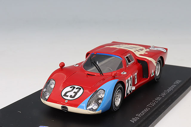 スパーク 1/43 アルファロメオ T33-2 1968 デイトナ24H 5位 #20 U