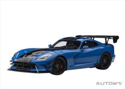 【お取り寄せ商品】 オートアート コンポジット 1/18 ダッジ バイパー ACR ブルー/ブラックストライプ