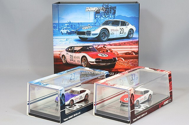 イノモデル 1/64 トヨタ 2000GT 1968 SCCA #23 D.ジョーダン & #33 S  