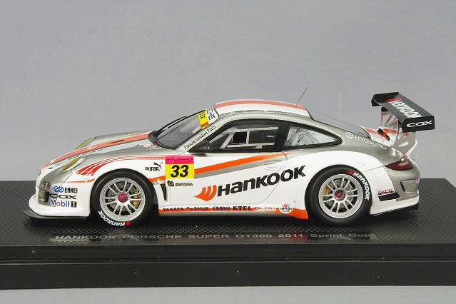 エブロ 1/43 ハンコック ポルシェ 2011 スーパーGT GT300 富士  