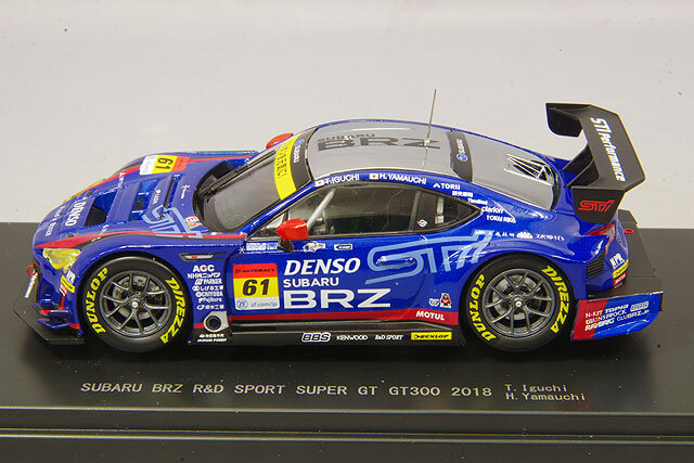 エブロ 1/43 スバル BRZ R&D スポーツ スーパーGT300 2018 #61 井口卓