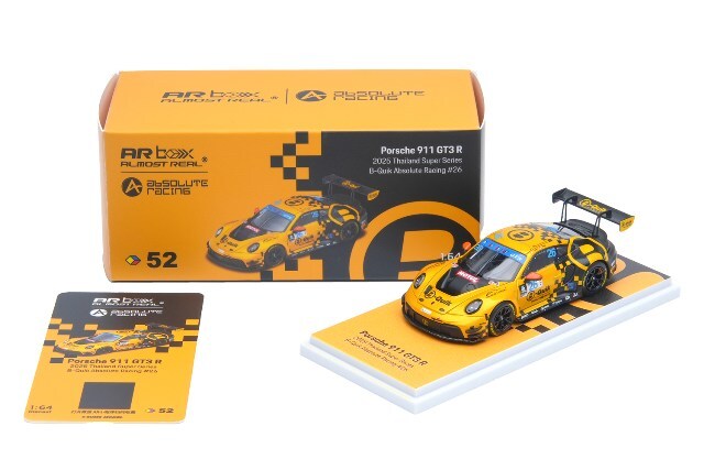 ALMOSTREAL 1/64 ポルシェ 911 GT3R B-Quik Absolute Racing 2025