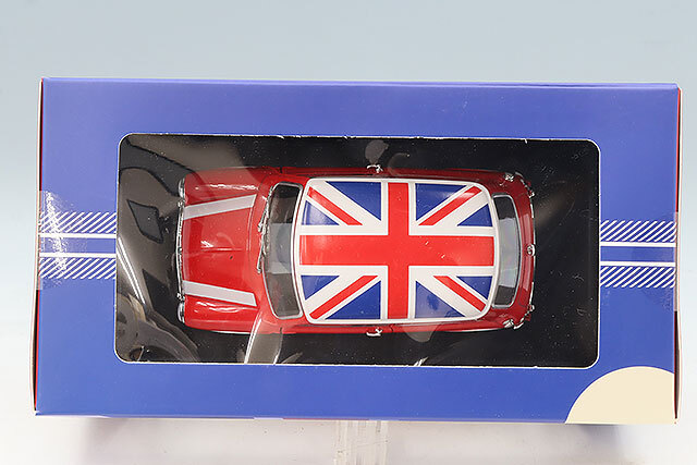 Tiny 1/18 ミニクーパー レッド ユニオンジャック ルーフ