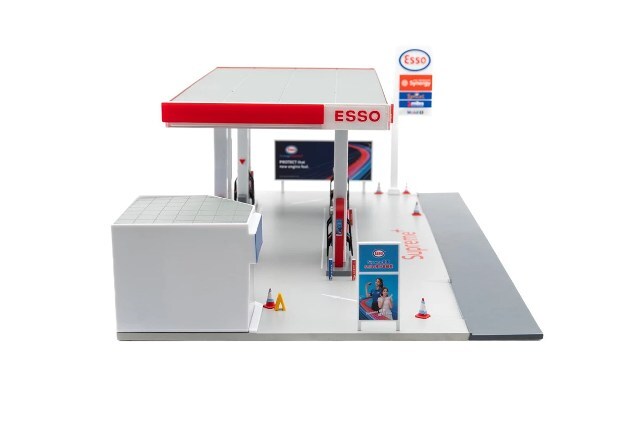 Esso サービスステーションジオラマ 1:64 TINY 1/64 Tiny City Bd30 ESSO ガソリンスタンド ジオラマ