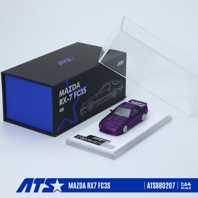 ☆予約品☆ ATS-MODELS 1/64 マツダ RX-7 FC3S メタリックバイオレット