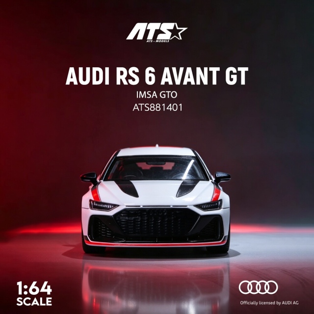 ☆予約品☆ ATS-MODELS 1/64 アウディ RS 6 Avant GT-IMSA GTO1