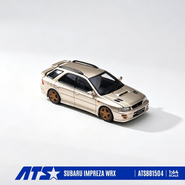 ☆予約品☆ ATS-MODELS 1/64 スバル インプレッサ WRX シャンパンゴールド