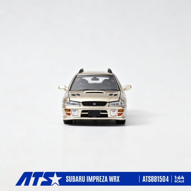 金のインプレッサ ☆予約品☆ ATS-MODELS 1/64 スバル インプレッサ WRX シャンパンゴールド
