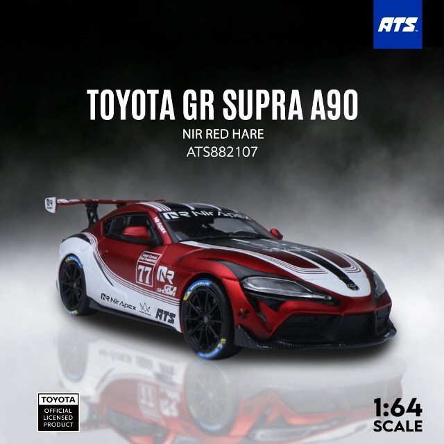 ☆予約品☆ ATS-MODELS 1/64 トヨタ GR スープラ A90 ニル・レッド・ヘア