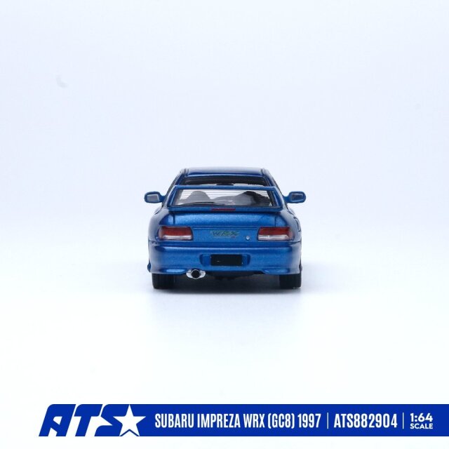☆予約品☆ ATS-MODELS 1/64 スバル インプレッサ WRX （GC8）1997 ブルー