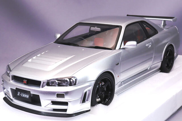 オートアート コンポジット 1/18 ニスモ R34 GT-R Z-tune シルバー 