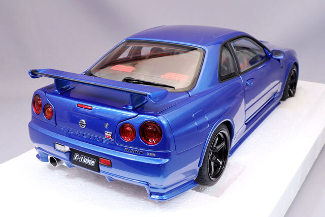オートアート コンポジット 1/18 ニスモ R34 GT-R Z-tune ベイサイドブルー 