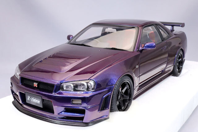 オートアート コンポジット 1/18 ニスモ R34 GT-R Z-tune ミッドナイト 