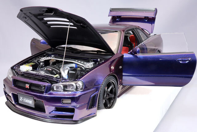 オートアート コンポジット 1/18 ニスモ R34 GT-R Z-tune ミッドナイト 
