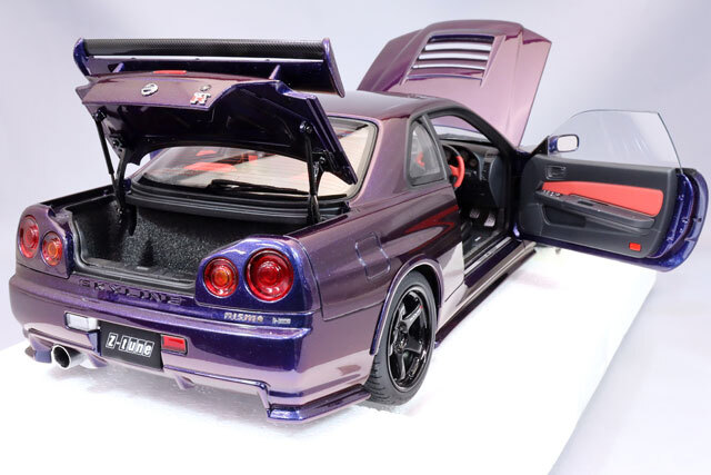 オートアート コンポジット 1/18 ニスモ R34 GT-R Z-tune ミッドナイト 