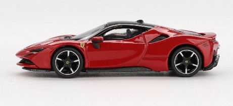 ART 1/64 フェラーリ SF90ストラダーレ ロッソコルサ ART 1:64 Red SF90 Stradale Hard Top Sports Model Diecast Resin Car