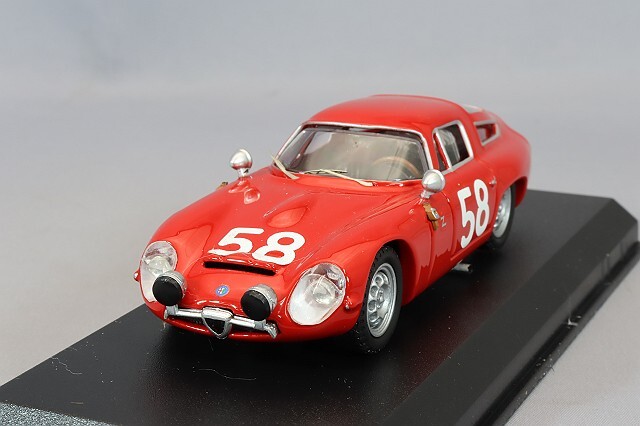 BEST 1/43 アルファロメオ TZ1 1964 タルガフローリオ 3位 #58 R 