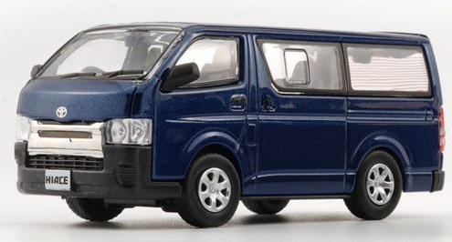 BM CREATIONS 1/64 トヨタ ハイエース KDH200V 2015 ダークネイビー 右