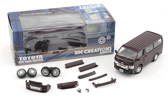 BM CREATIONS 1/64 トヨタ ハイエース 2015 ダークパープル 右ハンドル