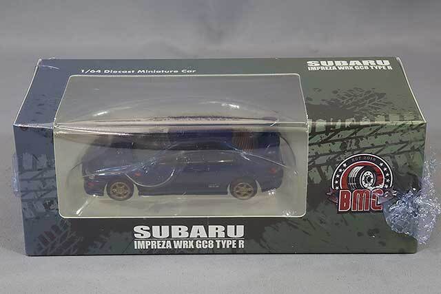 BM CREATIONS 1/64 スバル インプレッサ WRX Type R 3, 4-6 ブルー 右
