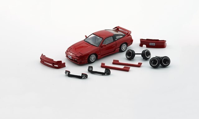 BM CREATIONS 1/64 日産 シルビア 180SX レッド 右ハンドル【再入荷】