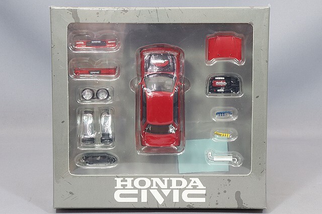 BMC ホンダ　シビック　EFC カスタム　ミニカー　3台セット BMC-ダイキャスト合金玩具車,シビックef2 1991, 1:64,bm作成車