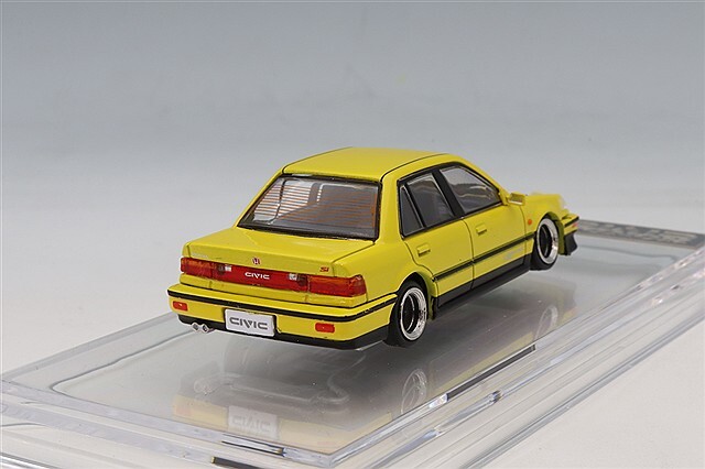 BM CREATIONS 1/64 ホンダ シビック EF2 1991 カスタムイエロー