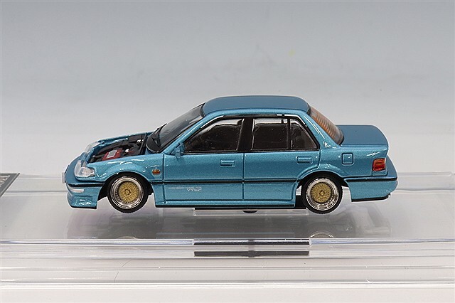 BM CREATIONS 1/64 ホンダ シビック EF2 1991 カスタムブルー/ブラック