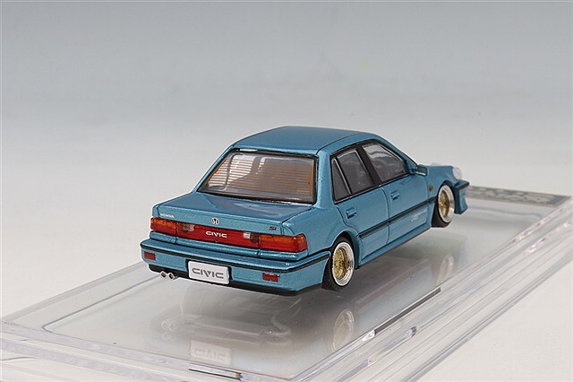 BM CREATIONS 1/64 ホンダ シビック EF2 1991 カスタムブルー/ブラック