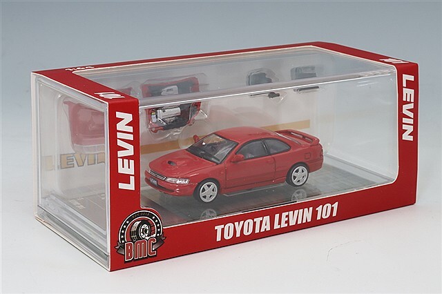 BM CREATIONS 1/64 トヨタ レビン 101 サイドスカート レッド 右