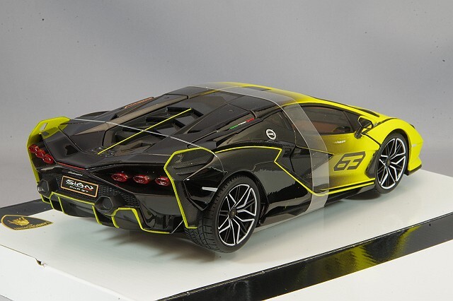 ブラゴ 1/18 ランボルギーニ シアン FKP37 イエロー (特別仕様)
