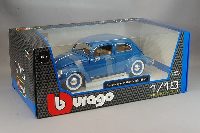 ブラゴ 1/18 フォルクスワーゲン ビートル 1955 ブルー