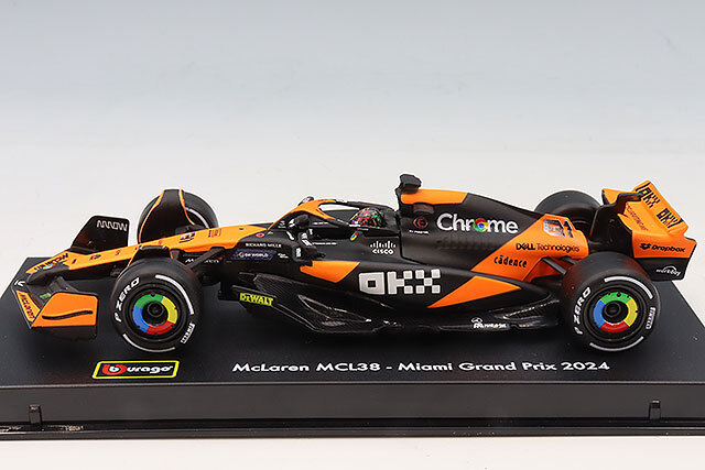 ブラゴ 1/43 マクラーレン F1 チーム MCL38 マイアミGP 2024 #81 O