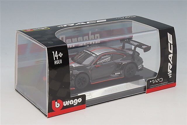 ブラゴ 1/43 ポルシェ 911 GT3R 2023 ブラック