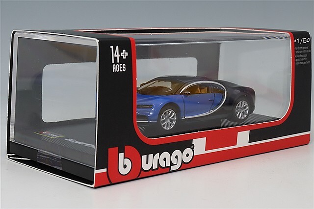 ブラゴ 1/64 ブガッティ シロン メタリックブルー