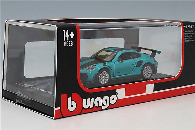 ブラゴ 1/64 ポルシェ 911 GT2 RS マイアミブルー
