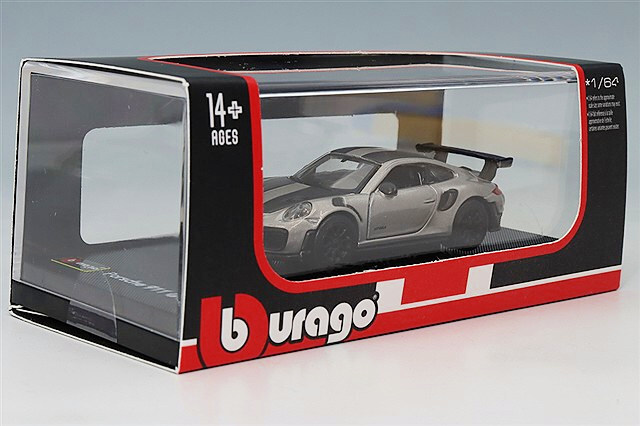 ブラゴ 1/64 ポルシェ 911 GT2 RS グレー