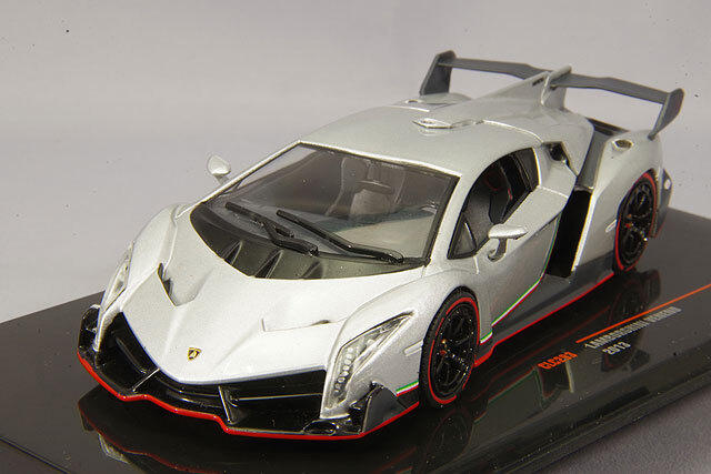 ミニカー　1/43 ランボルギーニ ヴェネーノ ジュネーブモーターショー2013(メタルグレー) [LS409A] Lamborghini Veneno 2013 ジュネーブモーターショー 2013