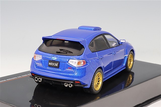 イクバル イクソ 1/43 スバル インプレッサ WRX Sti 2009 ブルー カスタム
