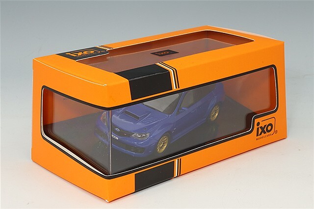 イクソ 1/43 スバル インプレッサ WRX Sti 2009 ブルー カスタム