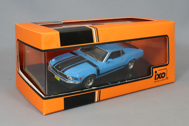 イクソ 1/43 フォード マスタング ボス 302 1970 ブルー