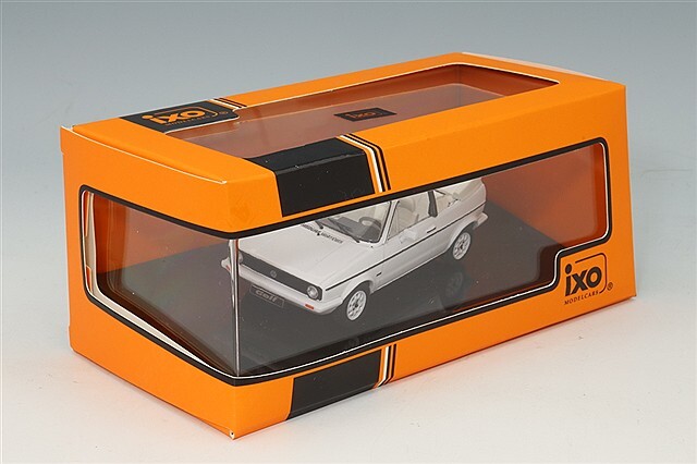ミニカー　VW　フォルクスワーゲン　ゴルフⅠ　カブリオレ　ホワイト イクソ 1/43 フォルクスワーゲン ゴルフ カブリオレ MK I 1981