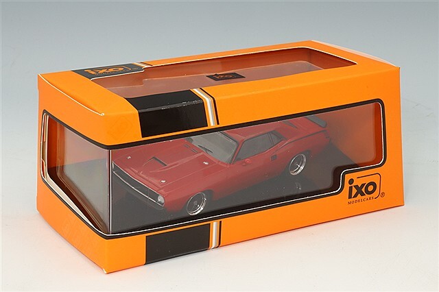イクソ 1/43 プリムス バラクーダ 1970 レッド